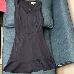 Elegant Navy Sleeveless Dress